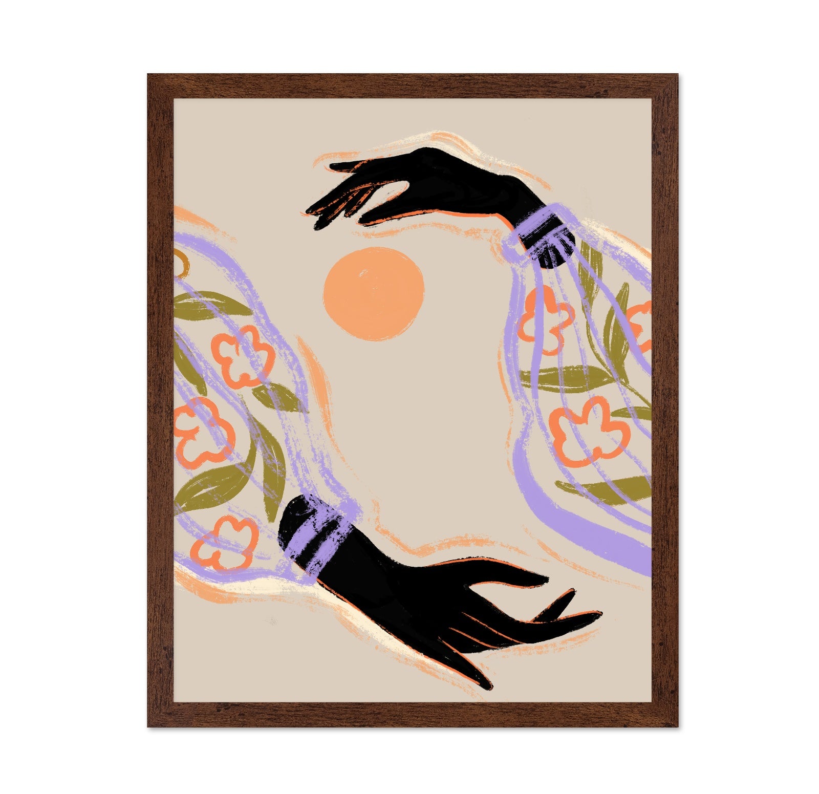 Floral Hands Composition