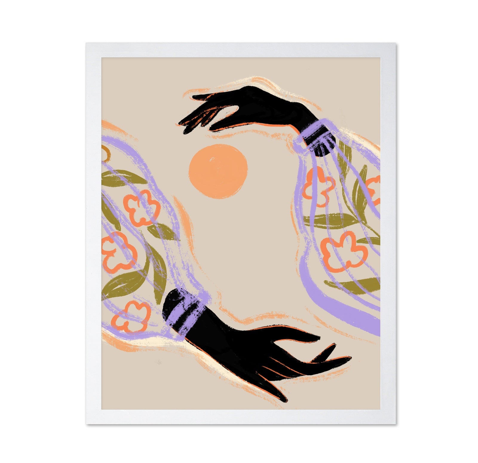 Floral Hands Composition