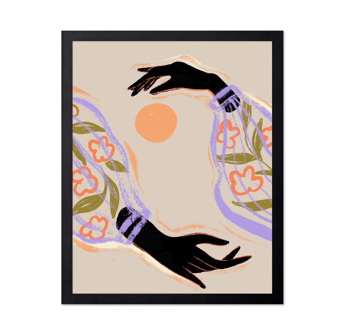Floral Hands Composition