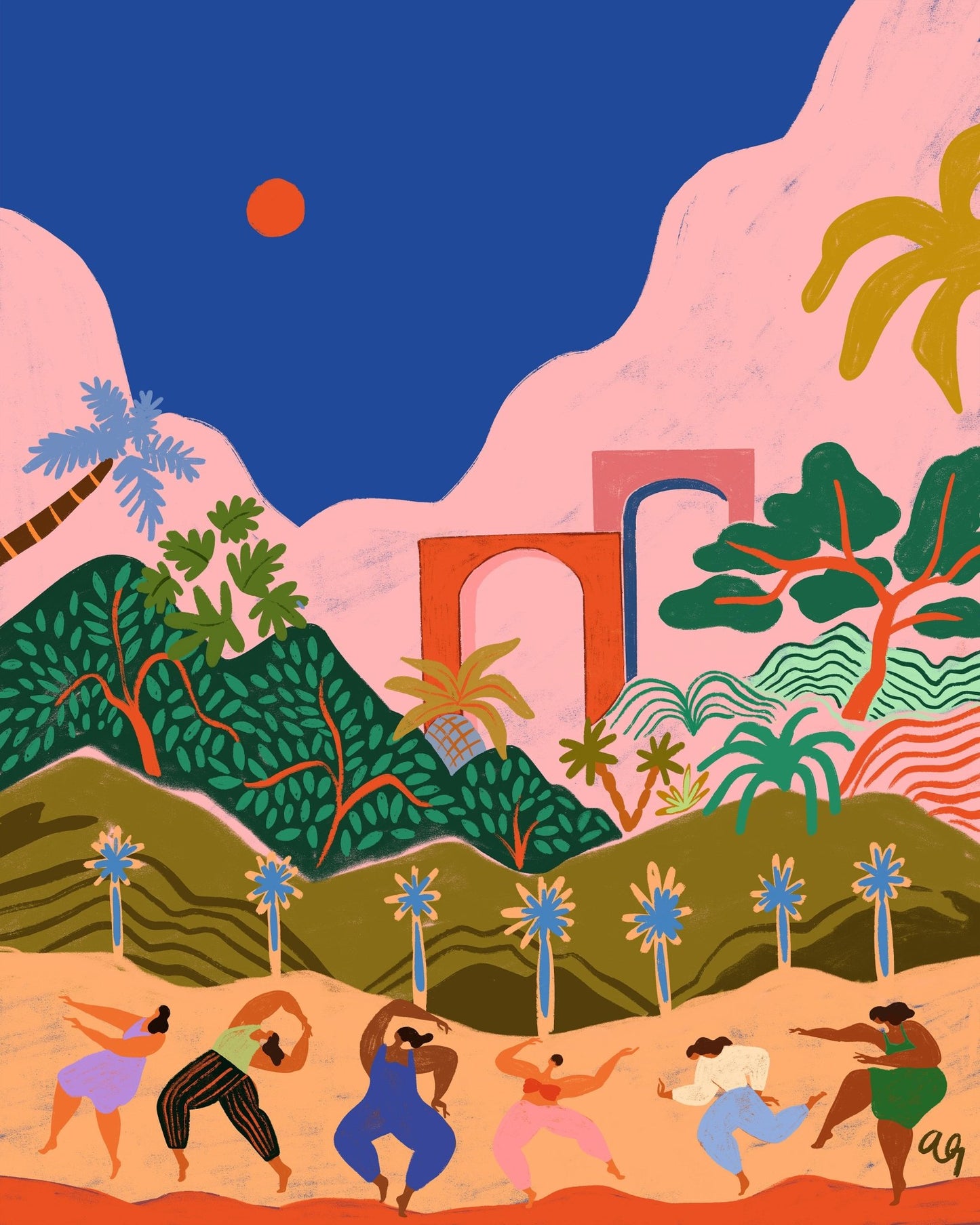Colorful Desert Dance