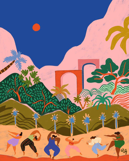 Colorful Desert Dance