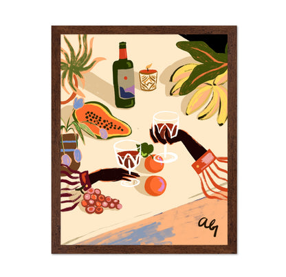 Tropical Wine Still Life