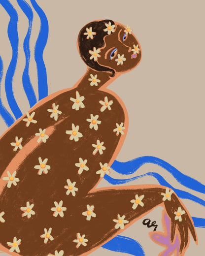 Floral Body Figure