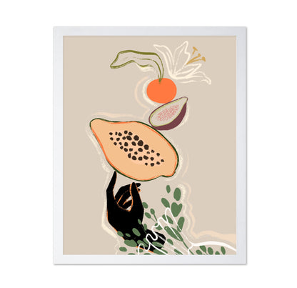 Abstract Papaya and Tropical Fruit