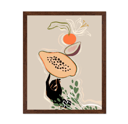 Abstract Papaya and Tropical Fruit