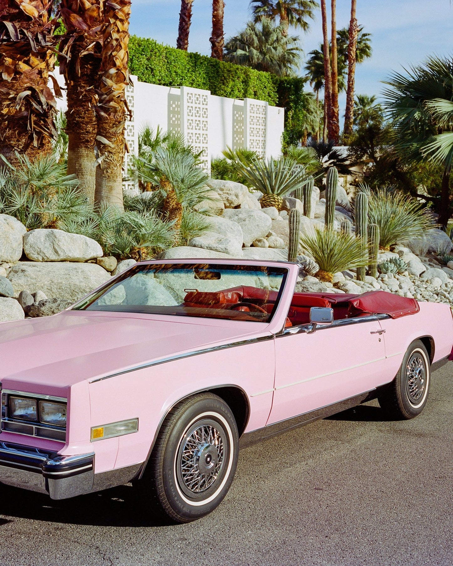 Pink Cadillac Convertible Palm Springs