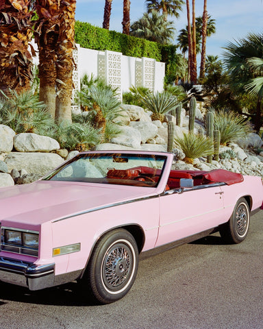 Pink Cadillac Convertible Palm Springs