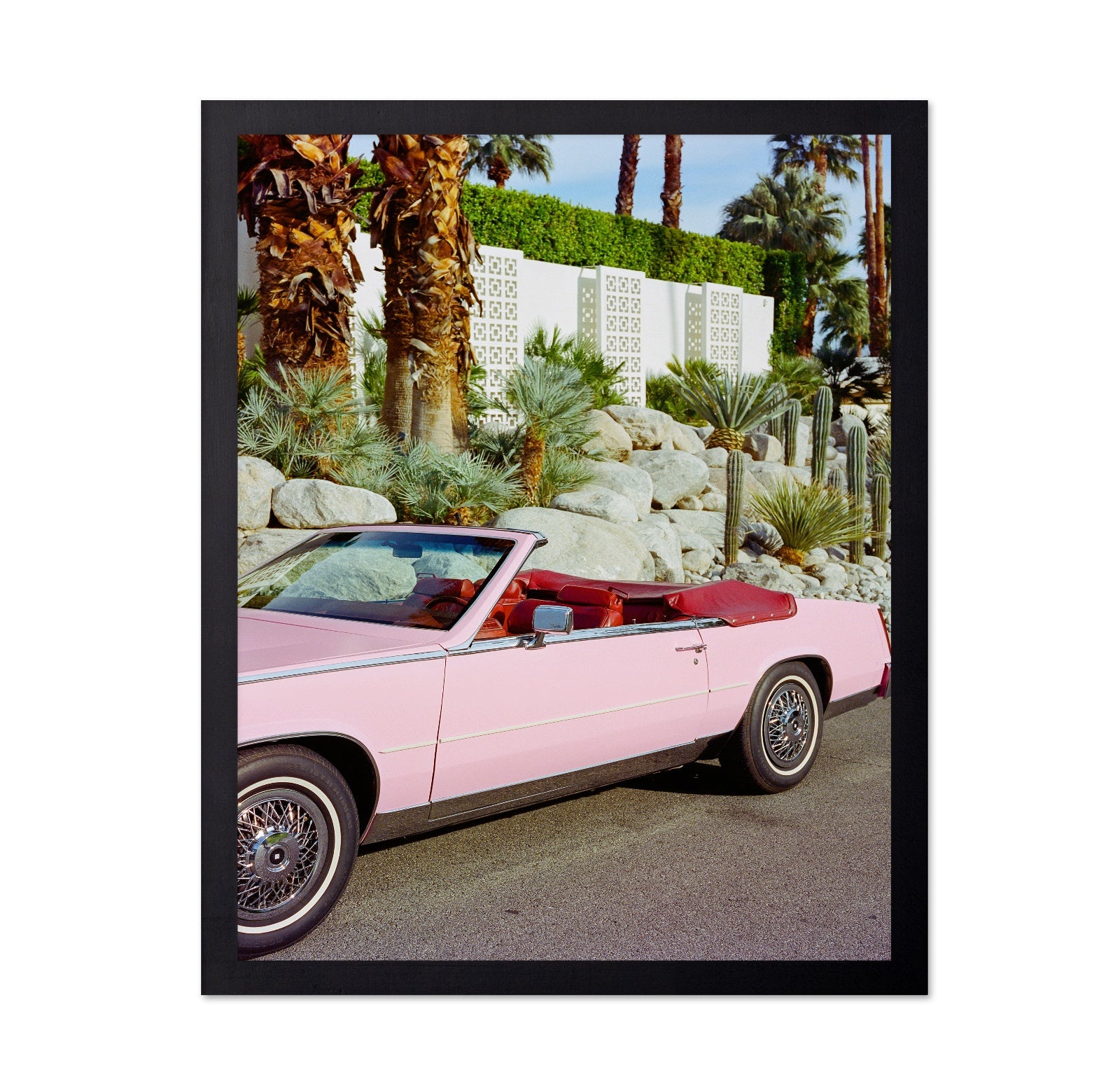 Pink Convertible Palm Springs Desert