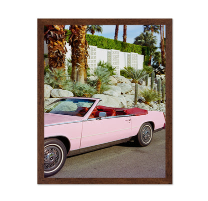 Pink Convertible Palm Springs Desert