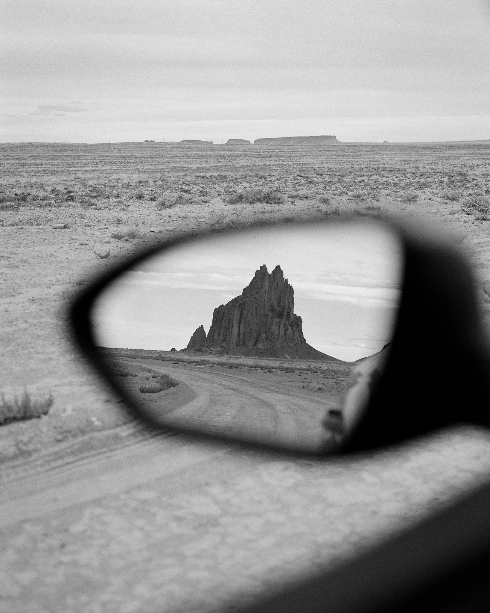 Desert Rock Reflection Rearview Mirror