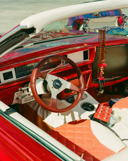 Vintage Lowrider Interior Automotive Photography