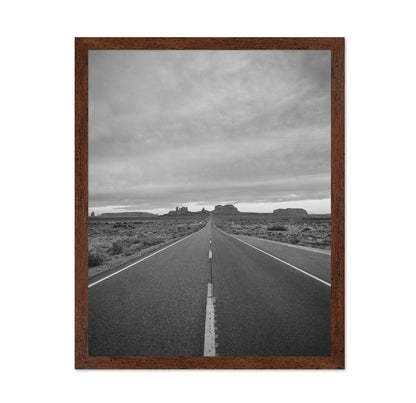 Black and White Desert Highway