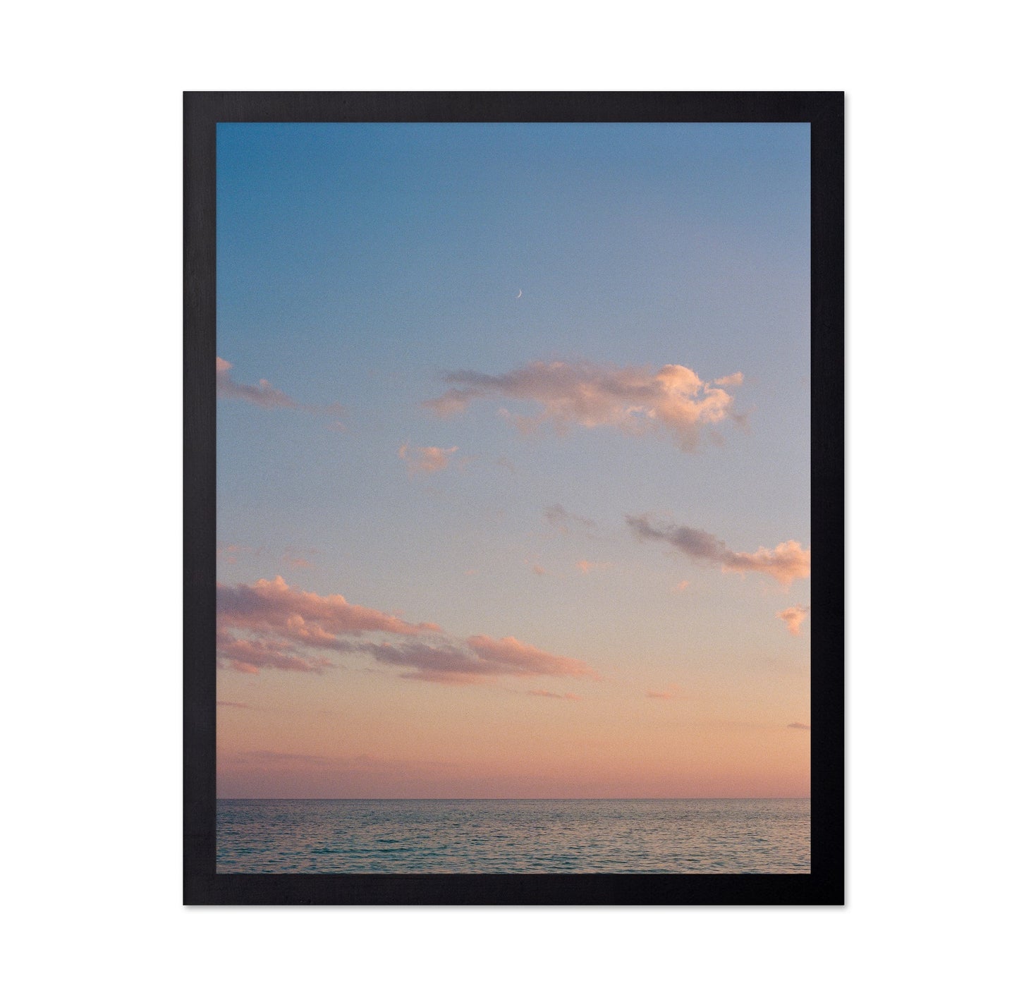 Minimalist Ocean Sunset Sky