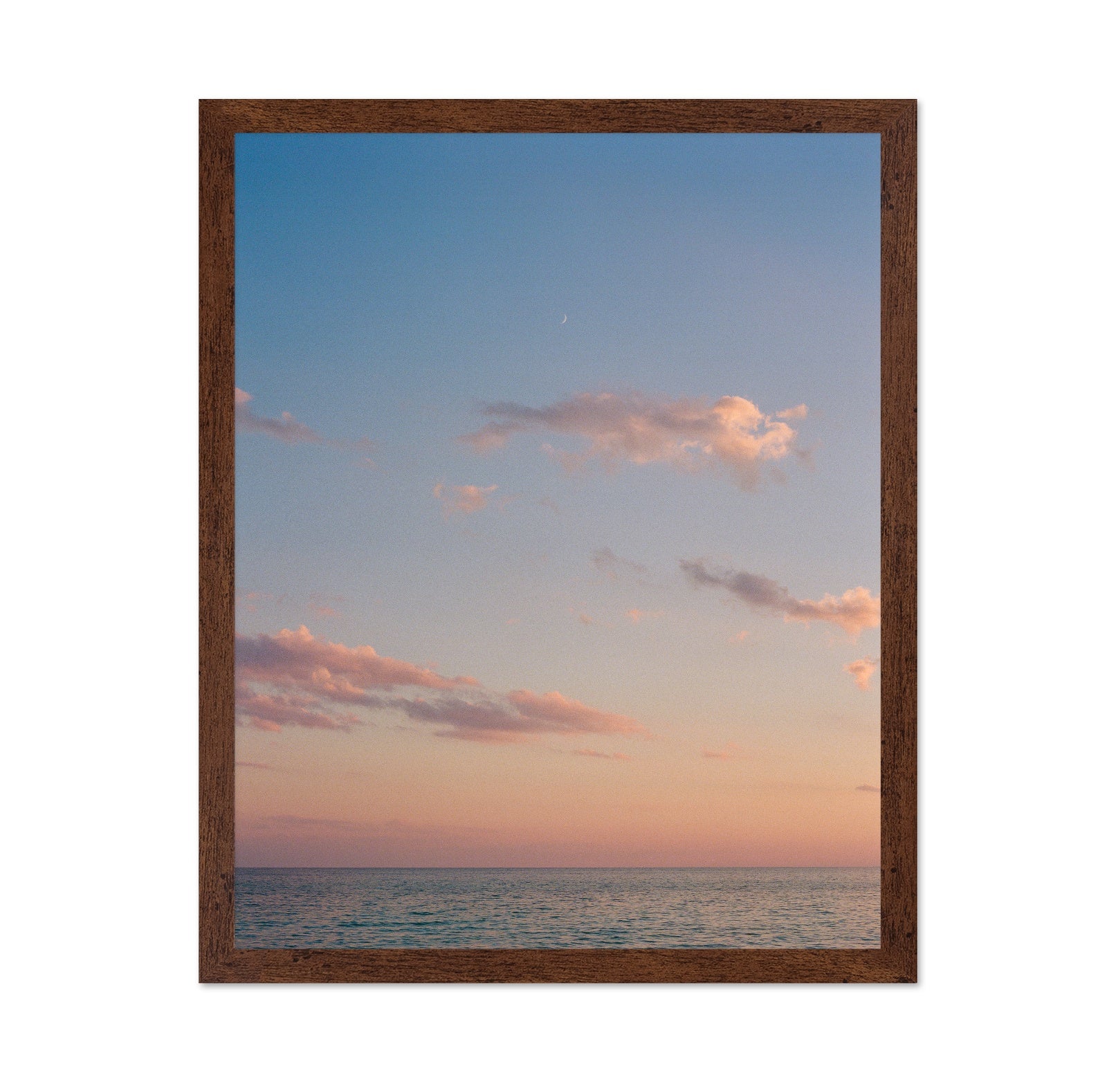 Minimalist Ocean Sunset Sky