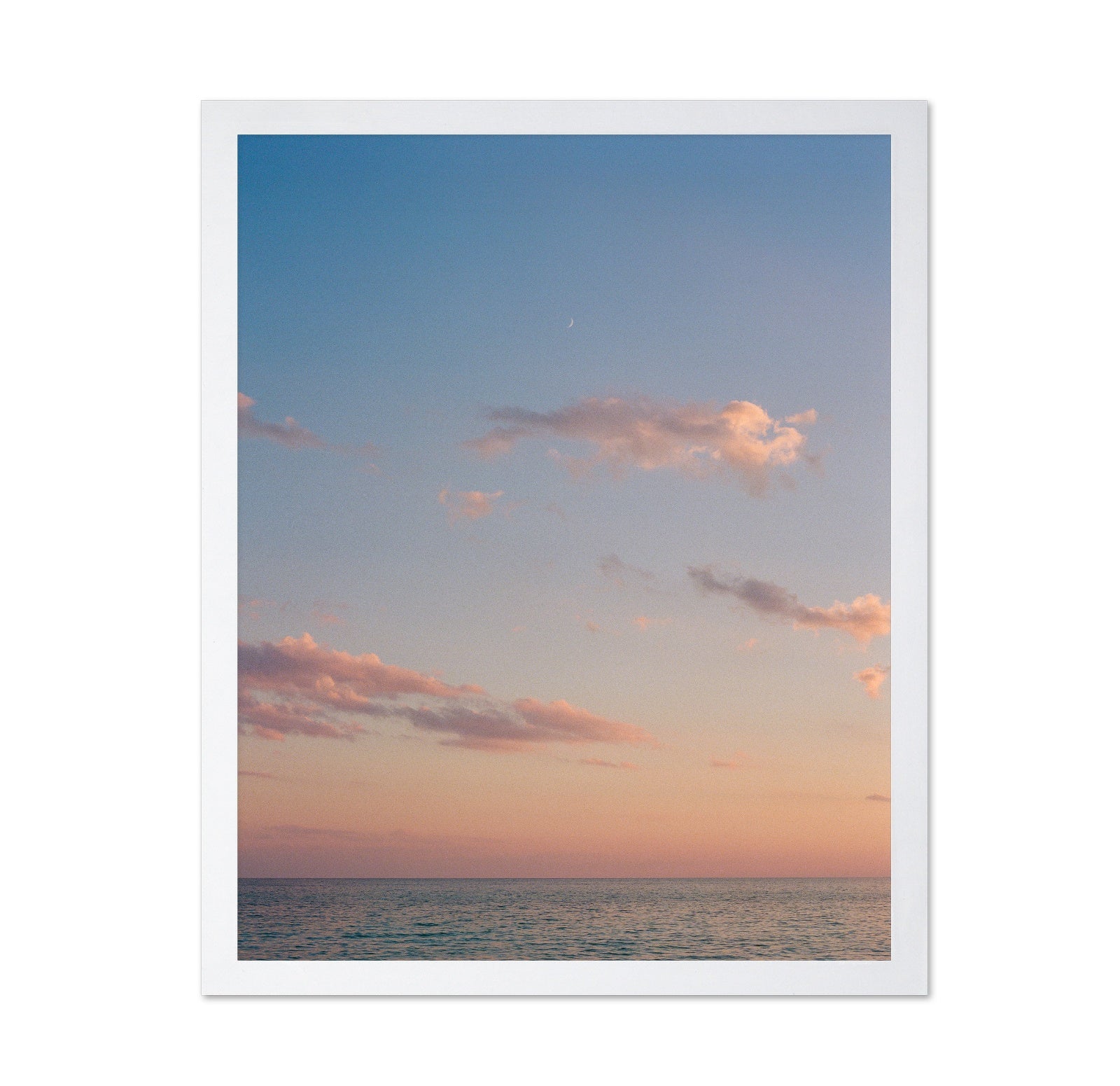 Minimalist Ocean Sunset Sky