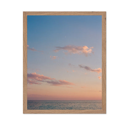 Minimalist Ocean Sunset Sky