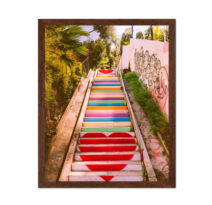Colorful Rainbow Staircase Photography