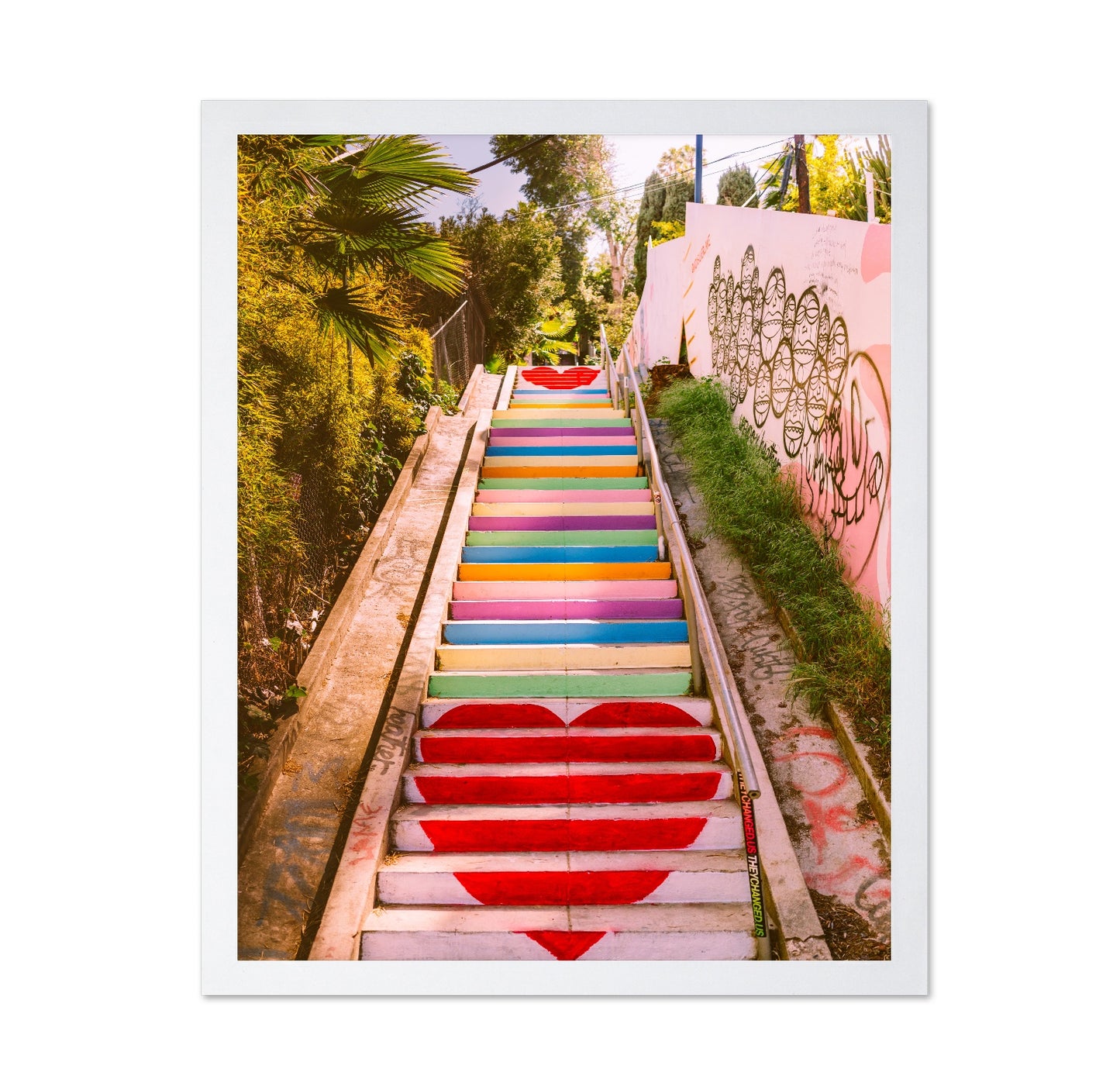 Colorful Rainbow Staircase Photography