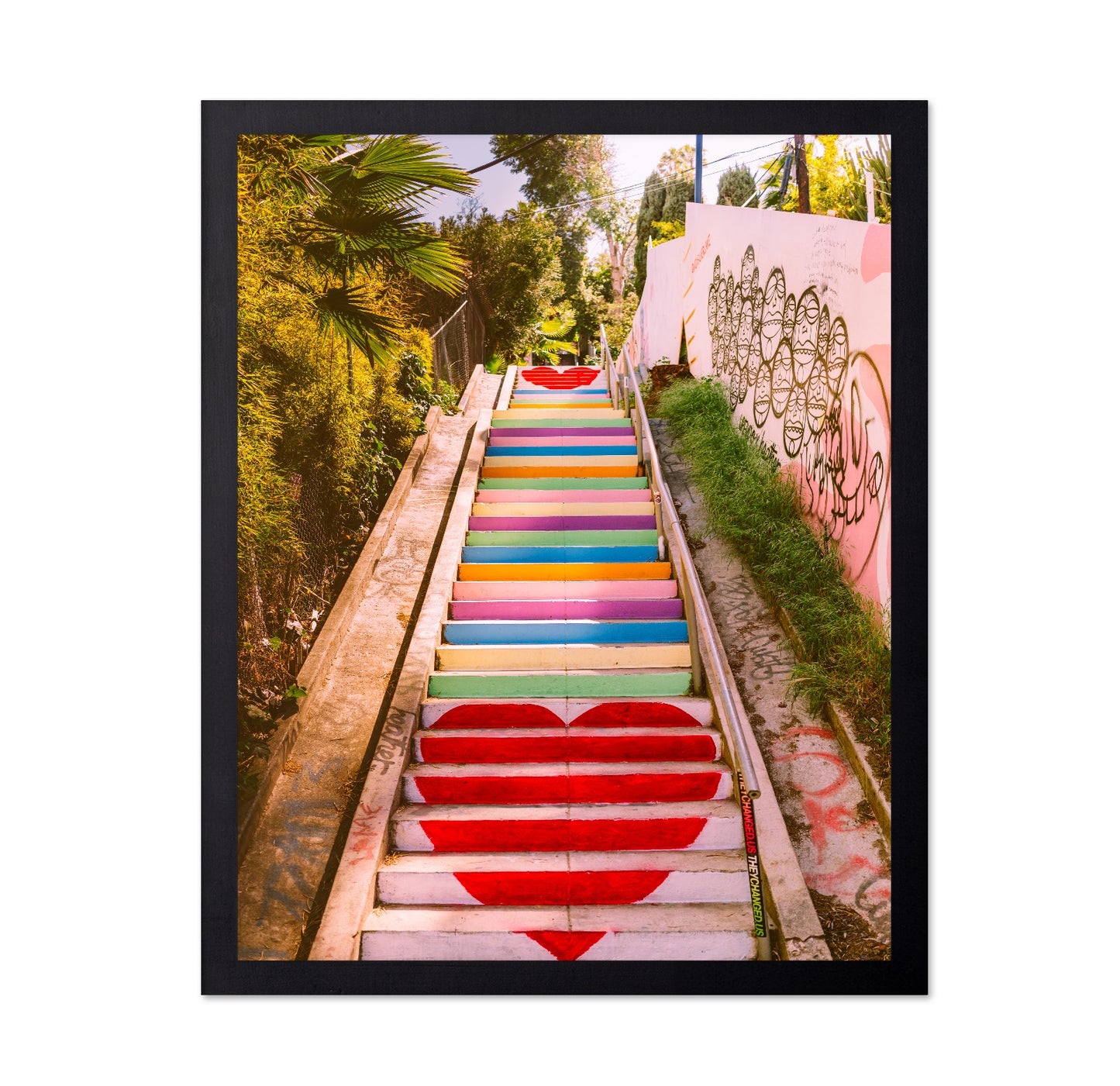 Colorful Rainbow Staircase Photography