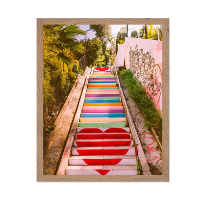 Colorful Rainbow Staircase Photography