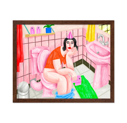 Pink Bathroom Scene