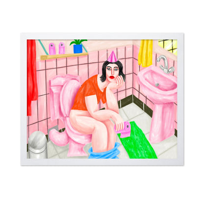 Pink Bathroom Scene