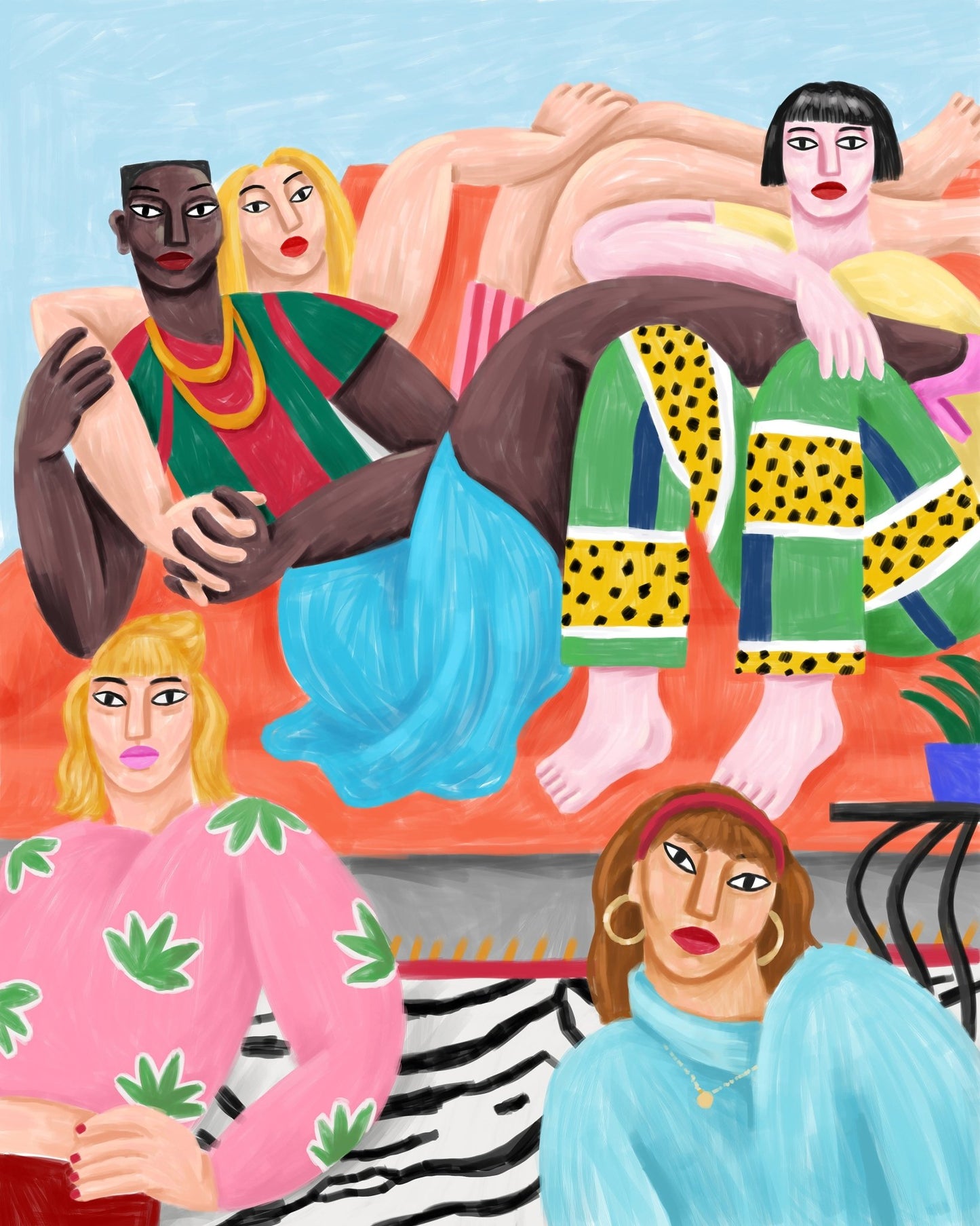 Colorful Lounge Group