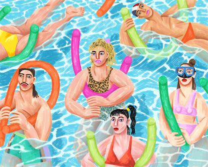 Pool Party Figures