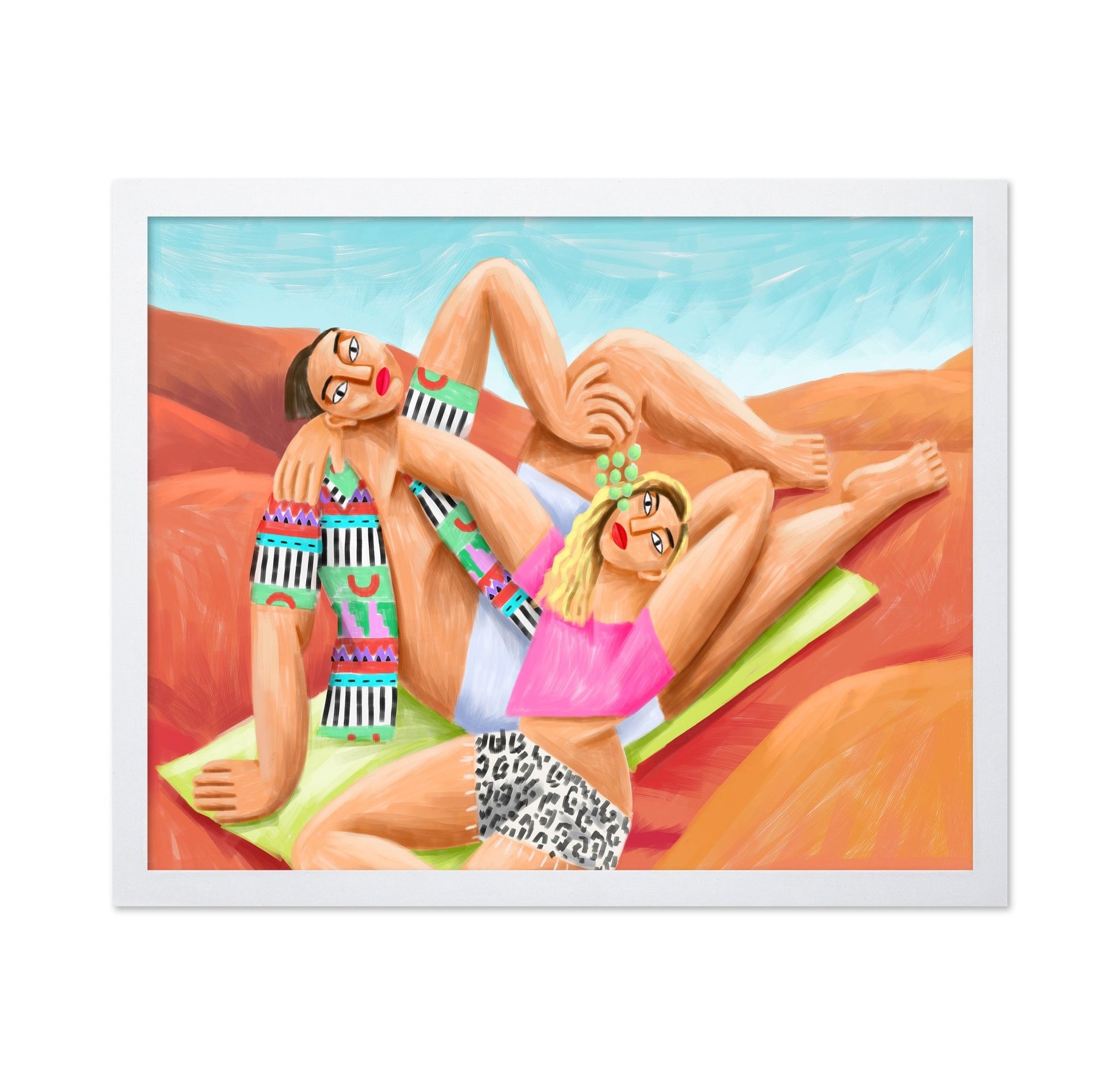 Abstract Beach Figures