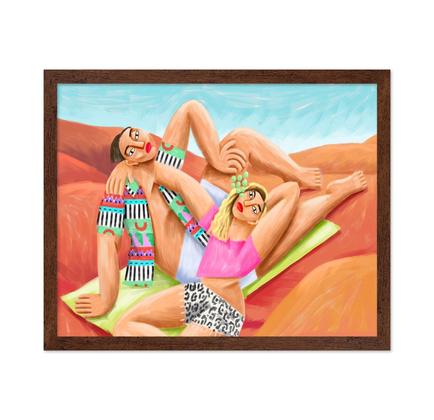 Abstract Beach Figures