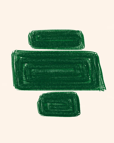 Green Geometric Minimalist Blocks