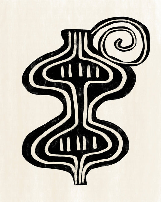 Minimalist Black Abstract Form