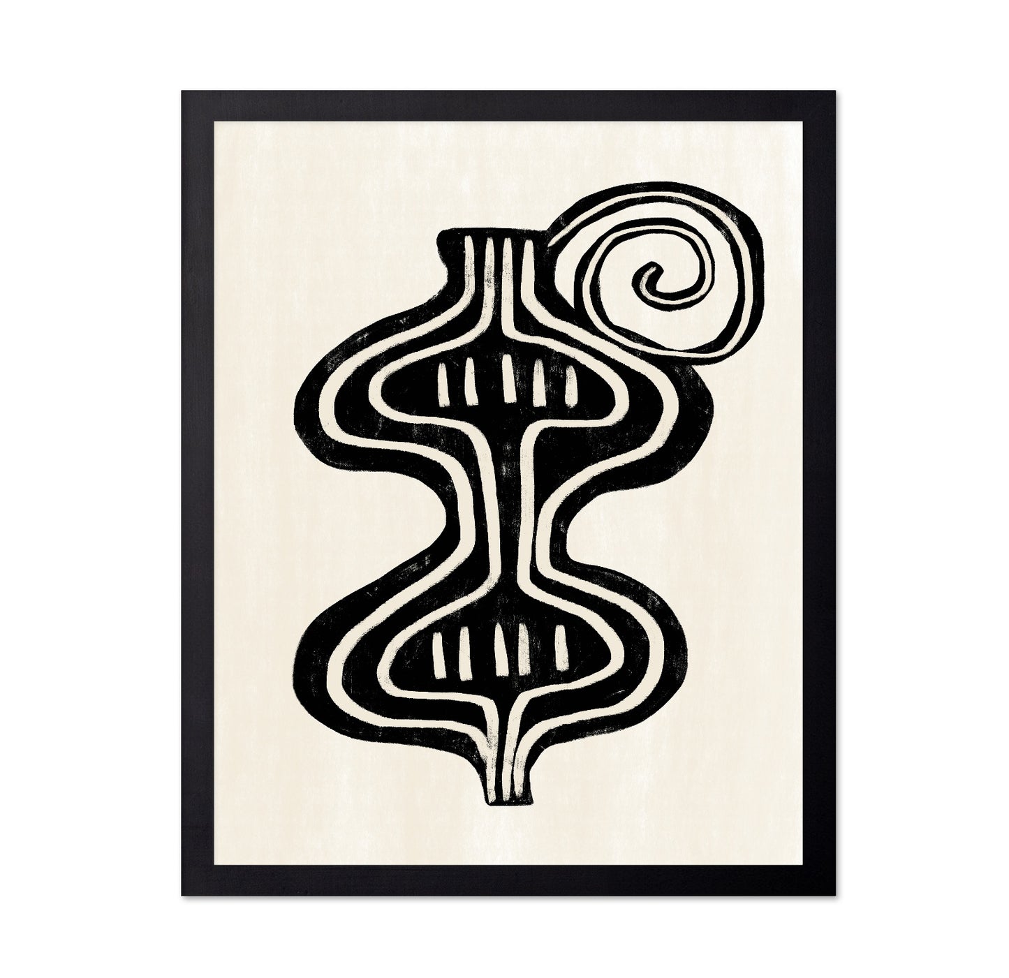 Minimalist Black Abstract Form