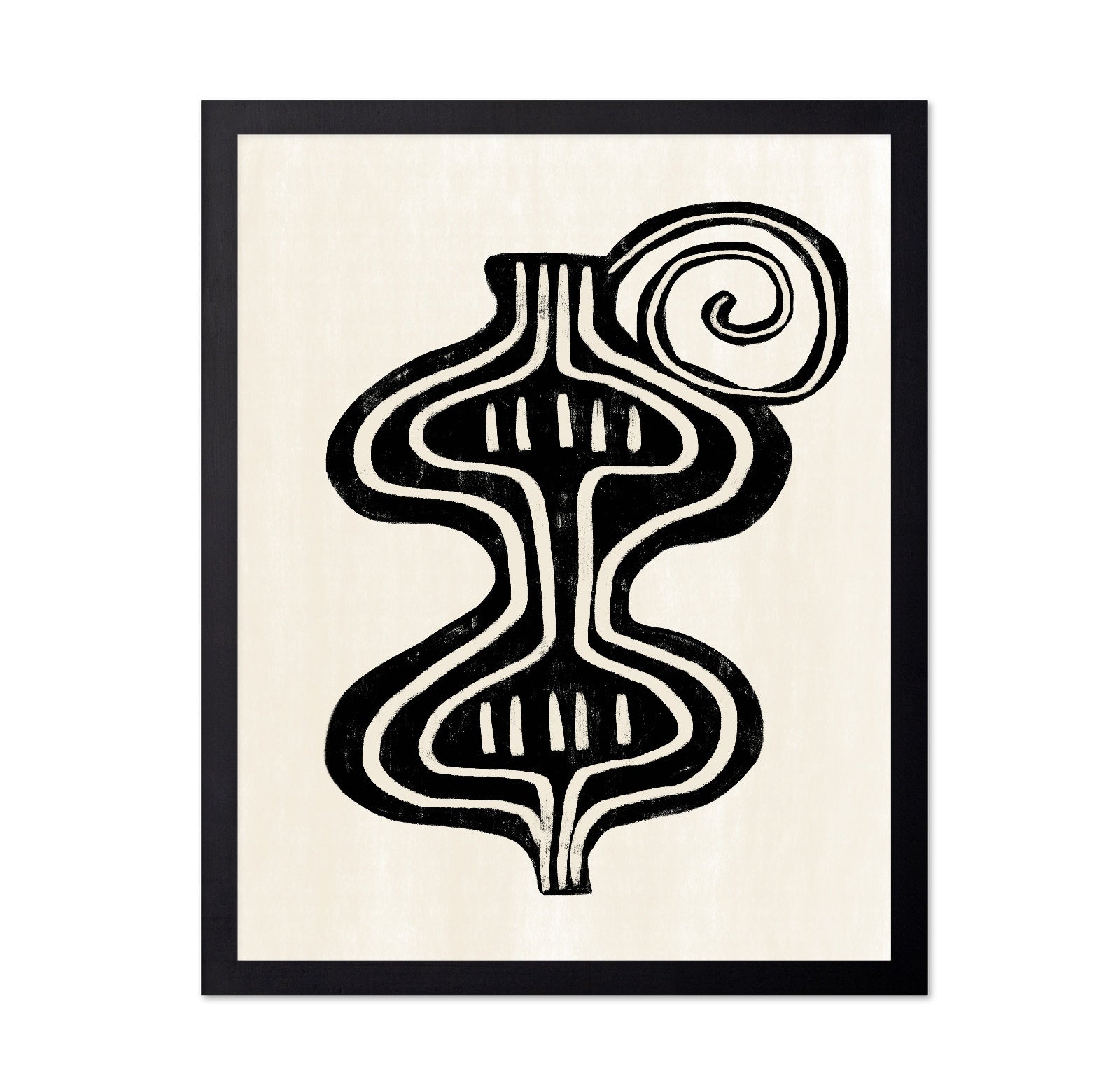 Minimalist Black Abstract Form