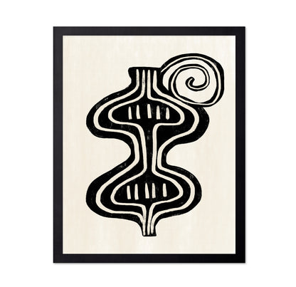 Minimalist Black Abstract Form