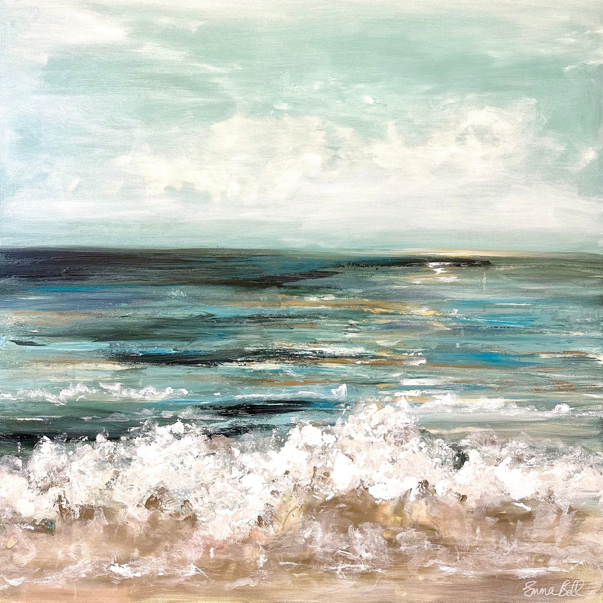 Coastal Ocean Waves Scene