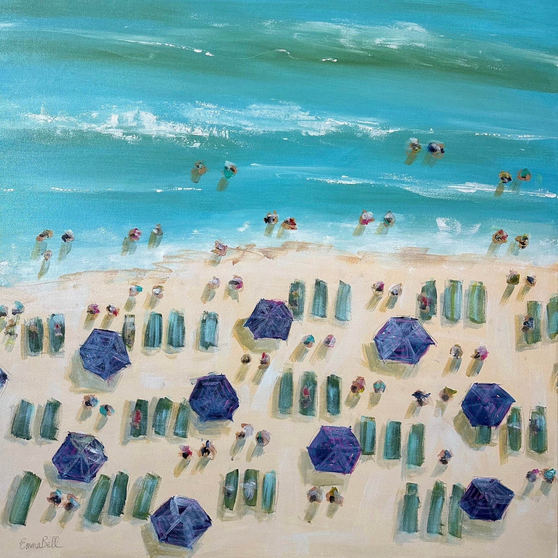 Aerial Beach Umbrella Pattern