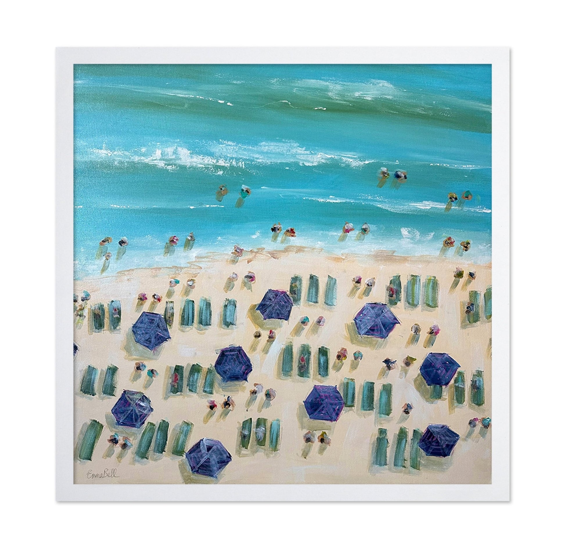 Aerial Beach Umbrella Pattern