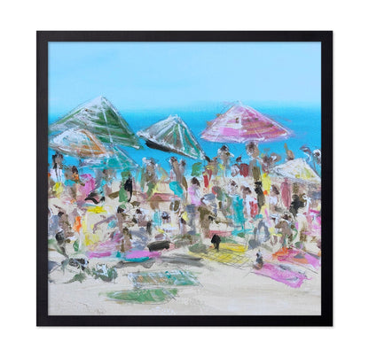 Abstract Beach Umbrella Scene