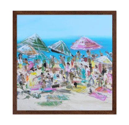 Abstract Beach Umbrella Scene