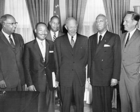 White House Meeting 1958 Dwight Eisenhower