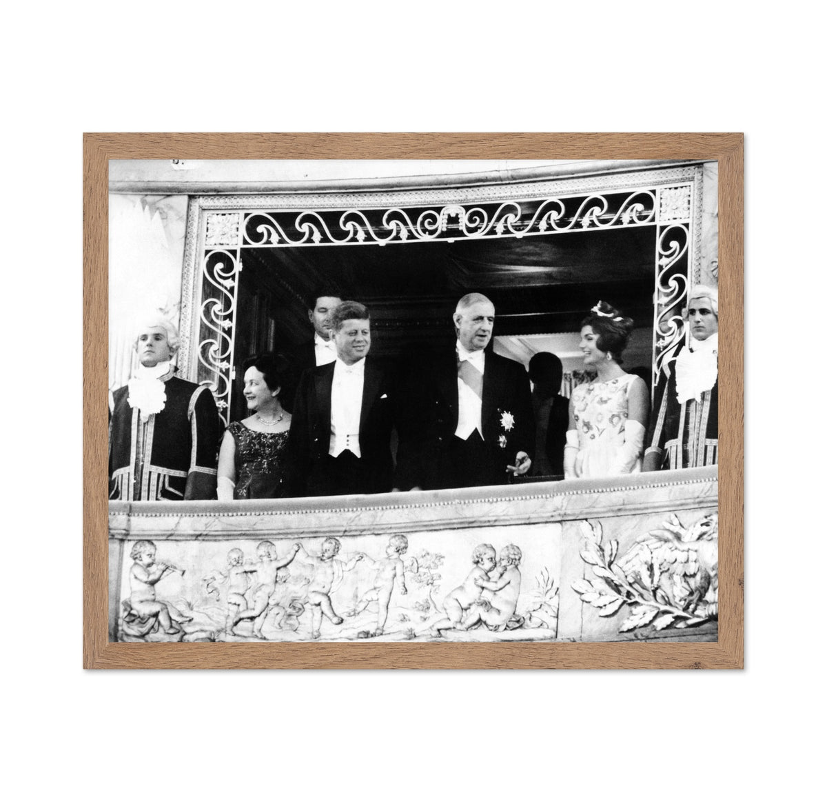 State Visit Balcony Moment 1961 John F. Kennedy
