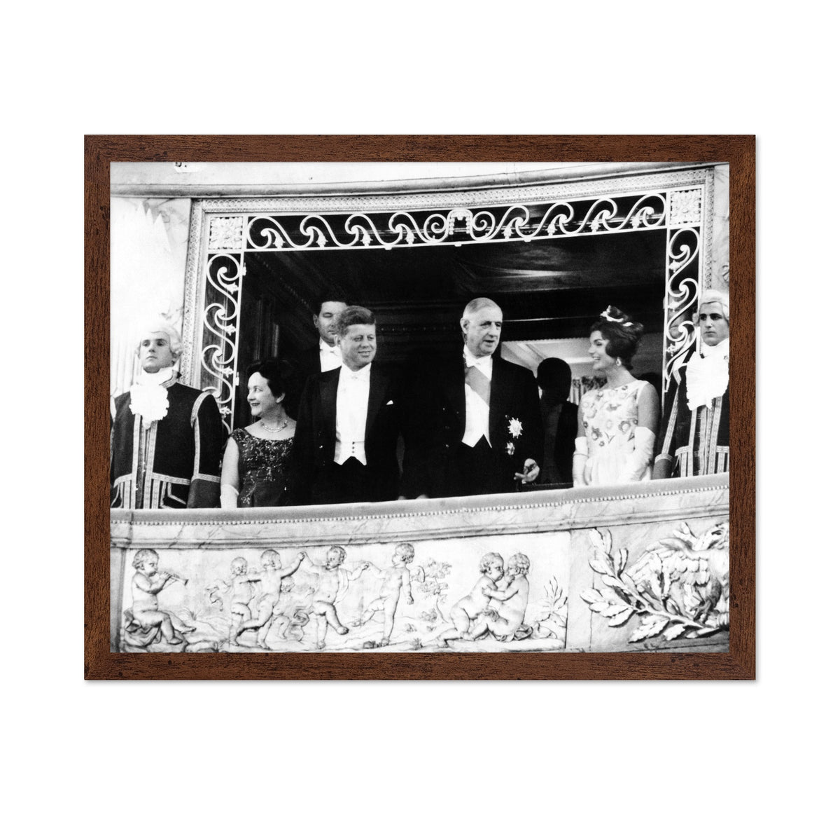 State Visit Balcony Moment 1961 John F. Kennedy