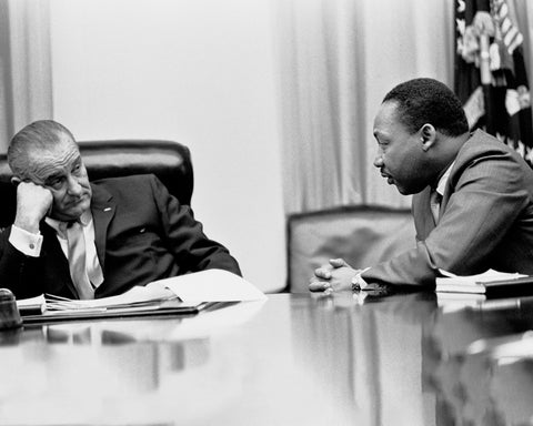 White House Civil Rights Meeting 1966 Lyndon B. Johnson