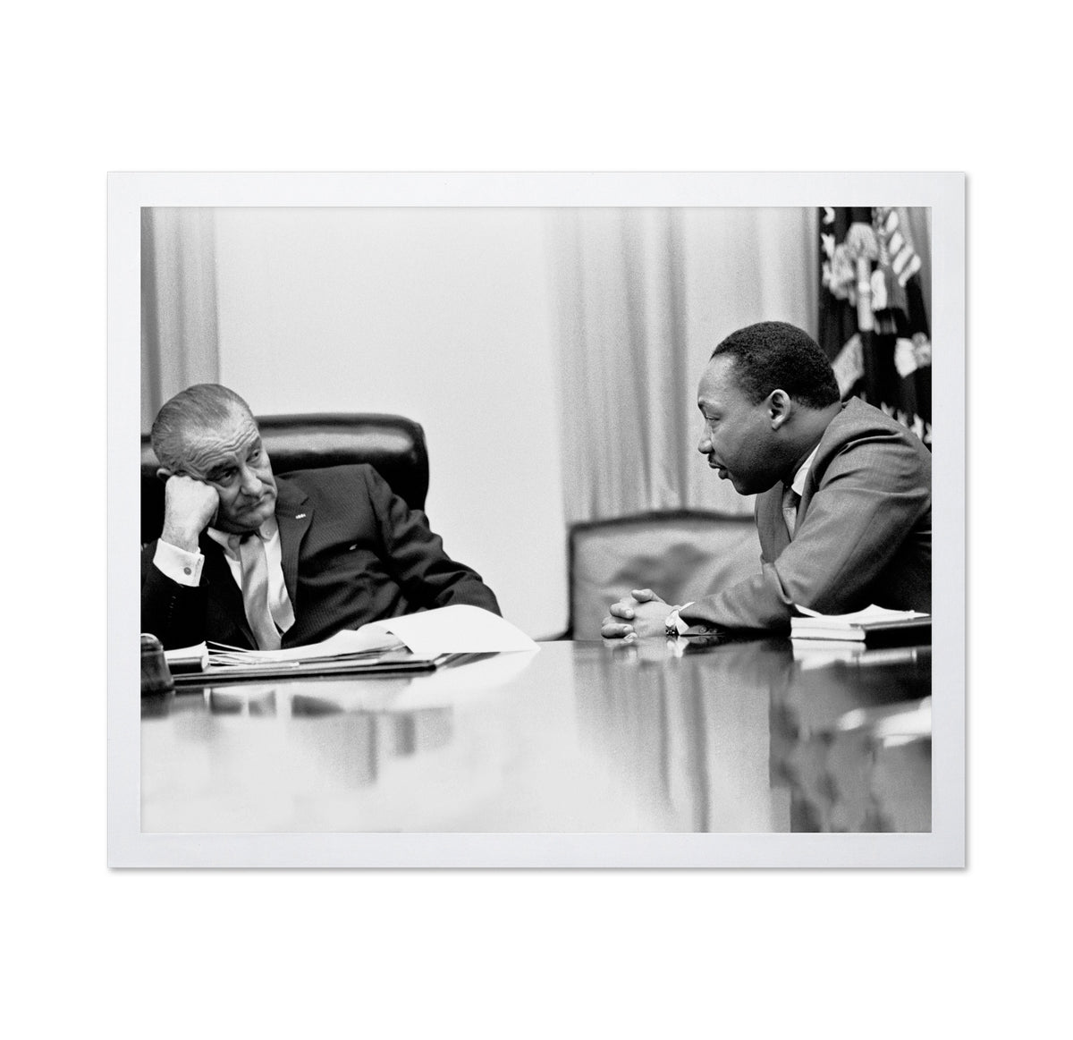 White House Civil Rights Meeting 1966 Lyndon B. Johnson