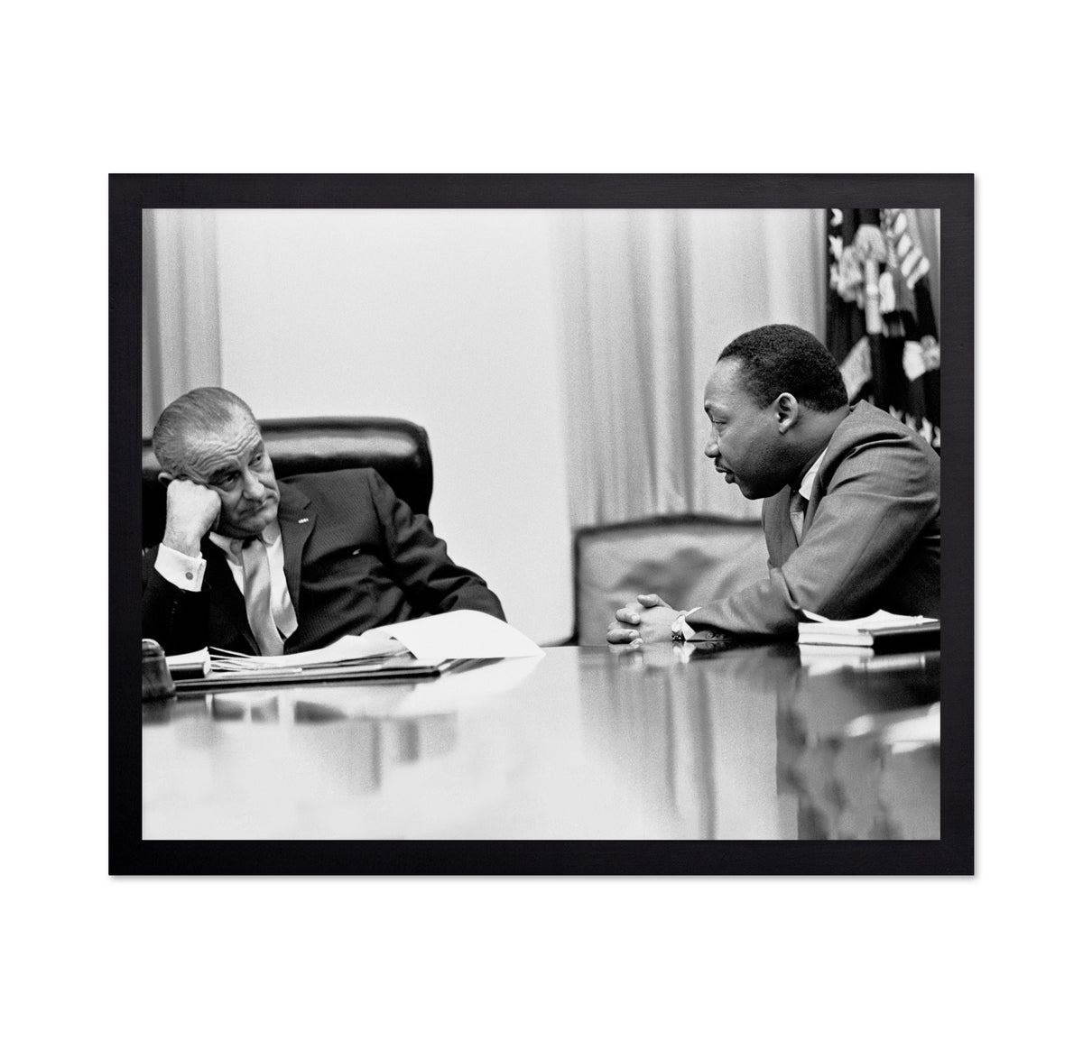 White House Civil Rights Meeting 1966 Lyndon B. Johnson