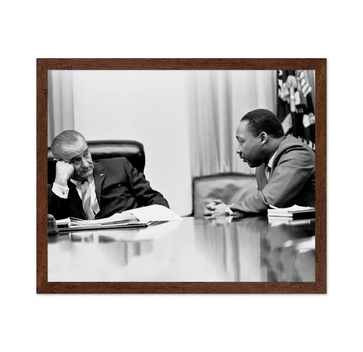 White House Civil Rights Meeting 1966 Lyndon B. Johnson