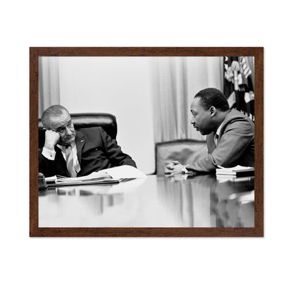 White House Civil Rights Meeting 1966 Lyndon B. Johnson