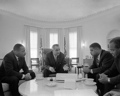 Civil Rights Meeting 1964 Lyndon B. Johnson