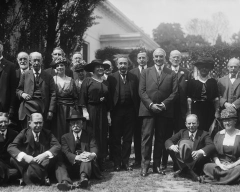 White House Gathering 1921 Albert Einstein